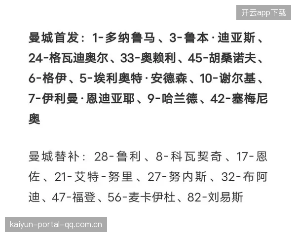 曼城替补上场后立刻带来风格变化与速度